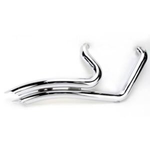 cobra chrome speedster shorts swept exhaust with powerport 6224