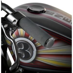 arlen ness black anodized knurled grips 07 327