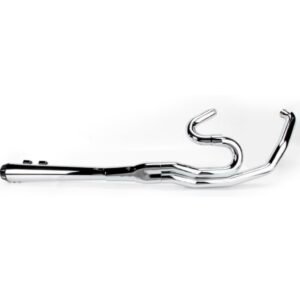 bassani chrome b4 exhaust system w/megaphone muffler flh 747