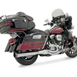 bassani chrome b4 exhaust system w/straight muffler flh 757