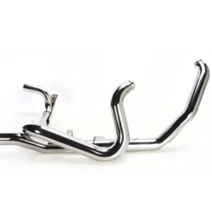 bassani chrome true dual down under headpipes w/heat shield 11515a
