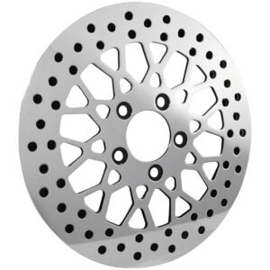 bikers choice polished front 11 1/2" mesh style brake rotor m rt 2160