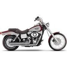 cobra chrome speedster slash down exhaust with powerport 6858