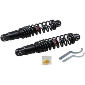 drag specialties 13 in. black heavy duty premium ride height adjustable shock 1310 1674