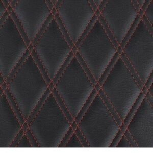 drag specialties black double diamond extended reach predator iii seat w/red stitching 0801 1371