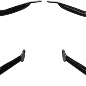 drag specialties black powdercoat big buffalo saddlebag bars 0506 0790