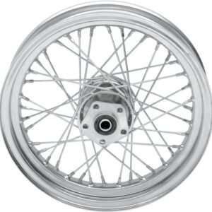 drag specialties chrome rear 16 x 3.00 40 spoke laced wheel assembly 0204 0371