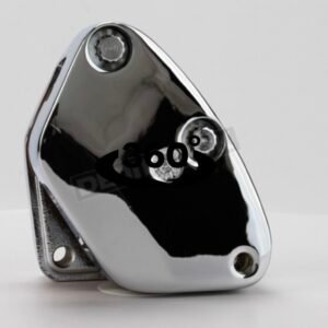 drag specialties front left chrome 4 piston brake caliper 1203 4404