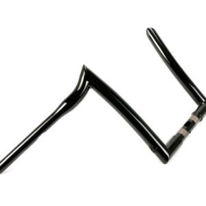 factory 47 gloss black 1 1/2 in. signature 14 in. rise handlebar hb1825014b