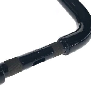 factory 47 gloss black 1 1/2 in. vicla 16 in. rise handlebar hb3005016b