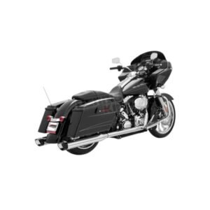 freedom performance true duals racing exhaust system w/black tip hd00235