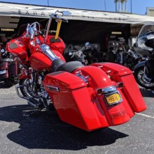 hogworkz big blue pearl dual cut stretched saddlebags 4 in. extended hw149005