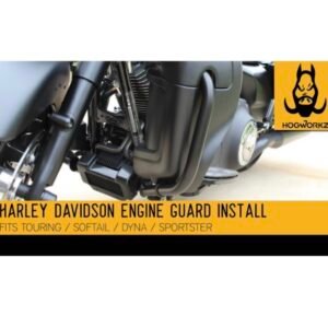 hogworkz black engine guard/crash bar hw157013