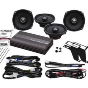 hogtunes big ultra amp/front and rear speaker kit rev 450u kit aa