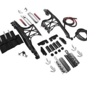 hogworkz chrome one touch saddlebag mounting hardware/latch/lock kit hw131372 cr