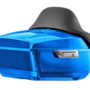 hogworkz superior blue king tour pack w/ full backrest & chrome hardware hw229506
