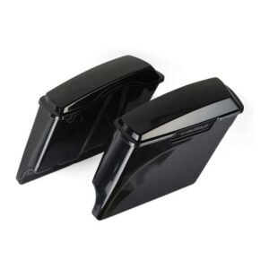 hogworkz unpainted dual cut stretched saddlebags 4 in. extended hw149001