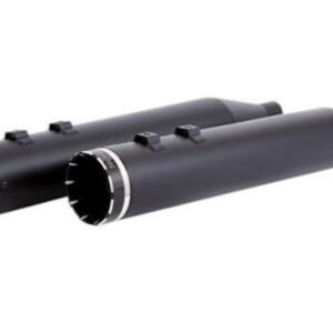 khrome werks black 4.50 hp plus slip on mufflers w/black turbine tips 202870