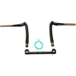 kst kustoms high gloss black 1 1/2 in. pathfinder 12 in. rise handlebar w/1 1/4 in. clamping area kst 3pf12hg