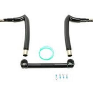 kst kustoms high gloss black 1 1/2 in. spearhead 14 in. rise handlebar w/1 1/4 in. clamping area kst 3sh14hg