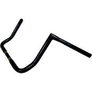 la choppers 12" gloss black twin peaks ape hanger 1 1/4" handlebars la 7361 12b