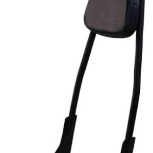 motherwell products matte black one piece tall rigid sissy bar w/pad mwl 156t 18 mb wp