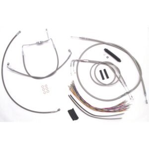 magnum stainless xr handlebar installation kit for use w/12" 14" ape hangers (non abs) 589281