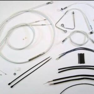 magnum custom sterling chromite ii designer series handlebar installation kit for use w/15 in. 17 in. ape hangers (w/abs) 387262