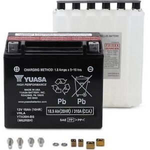 yuasa high performance agm maintenance free battery yuam62rbh