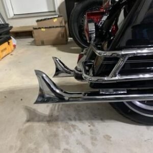 wyatt gatling chrome 36 in. straight fishtail slip on mufflers 30 0437