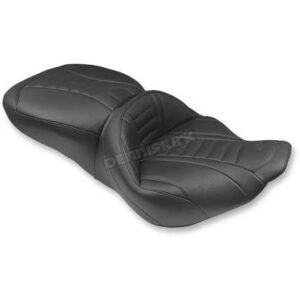 mustang seats black super deluxe touring seat 76738