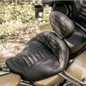 mustang seats black super deluxe touring seat 76739