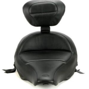 mustang seats black wide tripper solo seat w/driver backrest 79332
