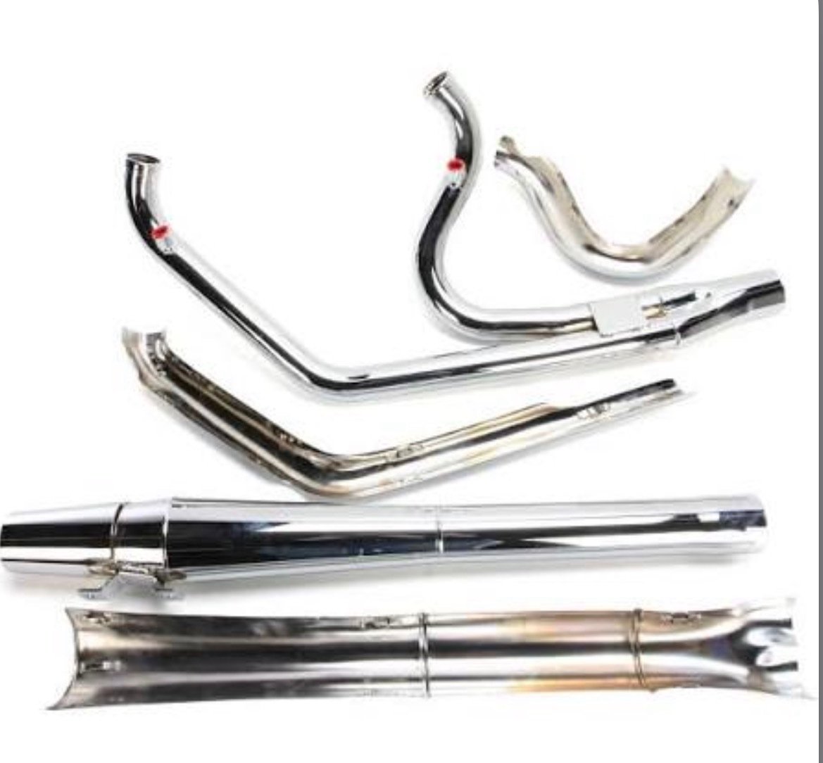 screenshot-556 thunderheader chrome long style high performance 2 into 1 exhaust system with heat shields 1074s