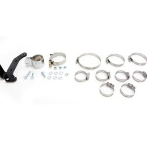 thunderheader black long style high performance 2 into 1 exhaust system with heat shields 1024sb