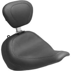 mustang seats vintage wide tripper solo seat w/backrest 79772