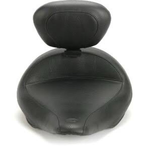 mustang seats wide vintage solo seat w/driver backrest 79914