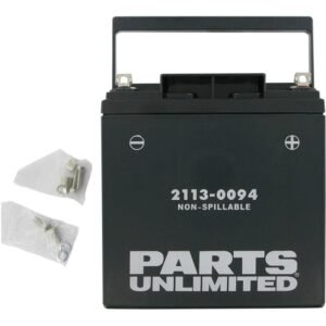 parts unlimited agm maintenance free 12 volt battery 21130094