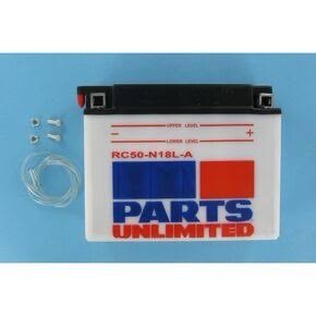parts unlimited heavy duty 12 volt battery rc50n18la2