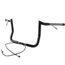 paul yaffe black pre wired 10 in. monkey bar handlebar mbbpw 10 b