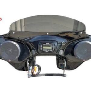 reckless industries black 2 speaker batwing fairing hsoft65