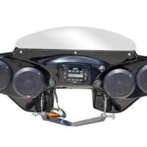 reckless industries black 4 speaker batwing fairing softdlx525