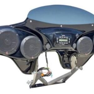 reckless industries black 4 speaker batwing fairing rking525