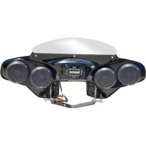 reckless industries black 4 speaker batwing fairing hsoft525