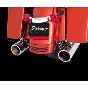 rinehart chrome 4 in. dbx40 mufflers w/black end caps 500 0162