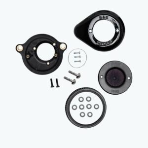 s&s cycle gloss black chain drive 475 camchest kit w/pushrod tube 310 1012b