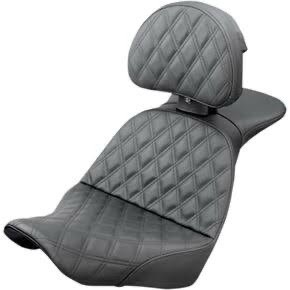 saddlemen black explorer rs seat w/driver backrest 818 29 030rs