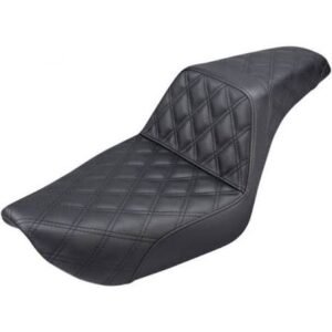 saddlemen black lattice stitch step up seat 896 04 175