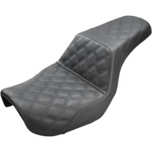 saddlemen black lattice stitch step up seat 897 06 175