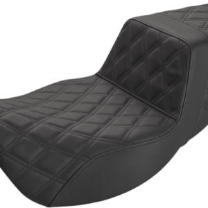 saddlemen black lattice stitched step up seat 808 07b 175e
